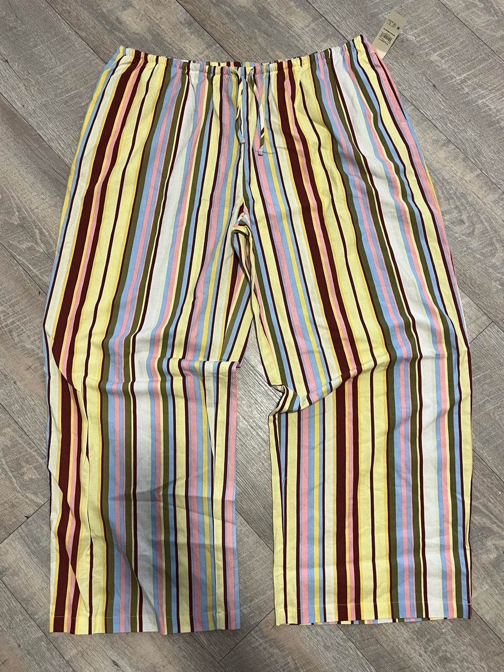 No Boundaries NWT Women's Wide Leg Striped Pants Yellow, Maroon, Blue, Pink XXL